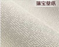瑞寶壁紙德國(guó)進(jìn)口無(wú)紡布牆紙臥室客廳3d立體回紋浮雕